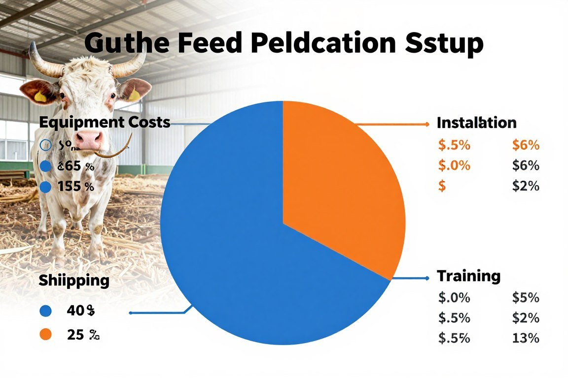 Total cost breakdown for cattle feed pellet production setup