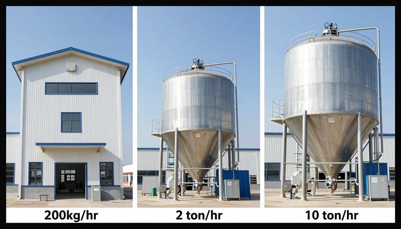Various sizes of chicken feed production facilities Various sizes of chicken feed production facilities