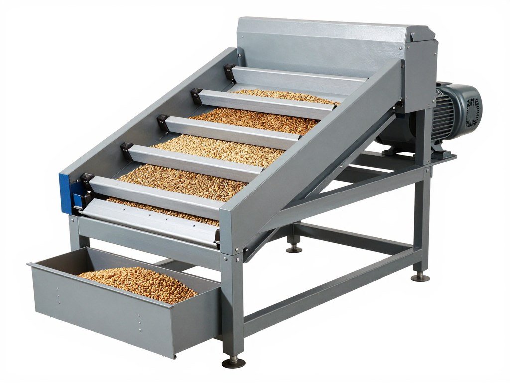 Vibrating screen for pellet quality control