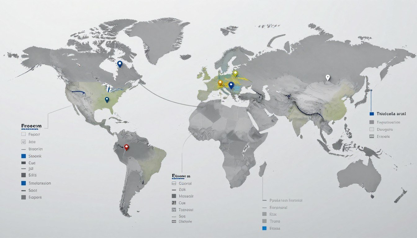 World map showing MAIKONG installations globally