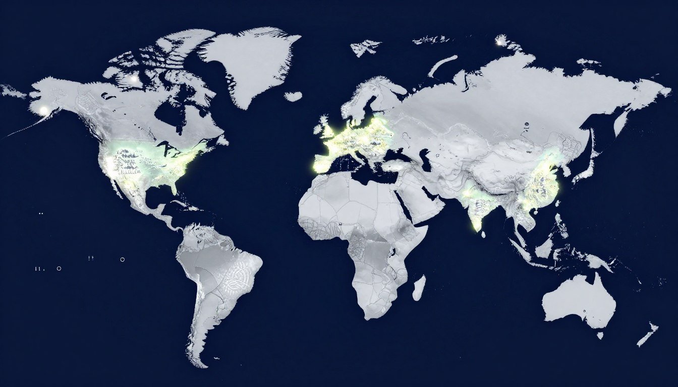 World map showing MAIKONG installations globally