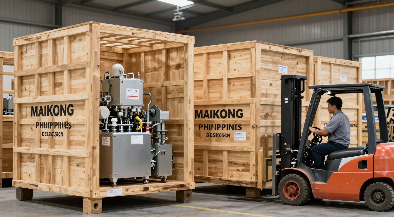 packaged animal feed production line equipment ready for shipping from China factory