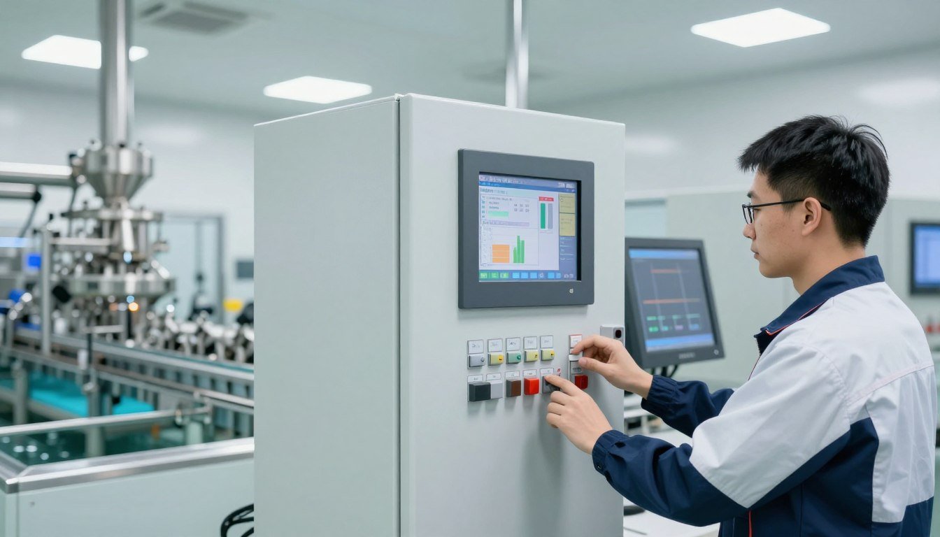Automated control panel for fish feed production line Automated control panel for fish feed production line