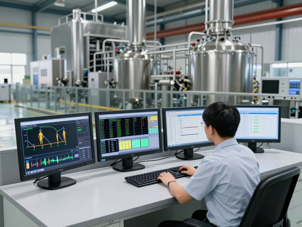 Control room with PLC automation system