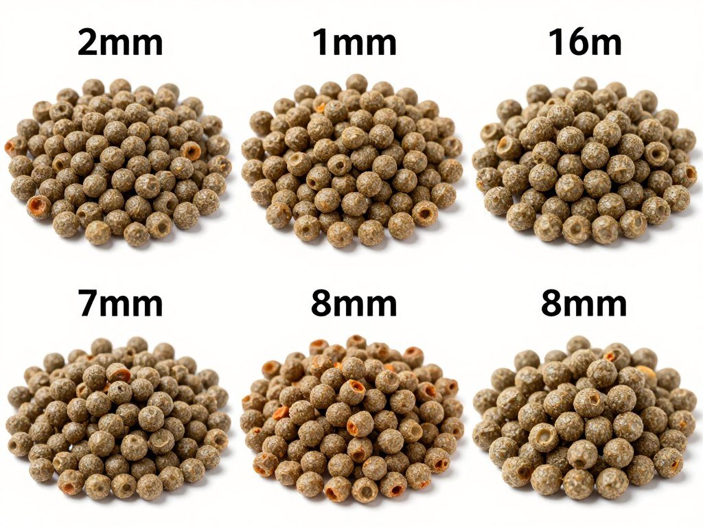 Different finished animal feed pellet sizes from 2mm to 8mm for various Philippine livestock Different finished animal feed pellet sizes from 2mm to 8mm for various Philippine livestock