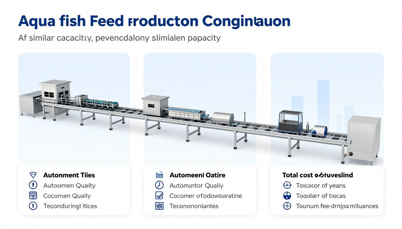 Price comparison chart for fish feed production lines Price comparison chart for fish feed production lines