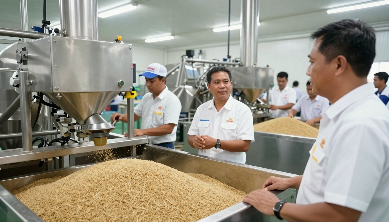 Successful Philippine fish feed production operation Successful Philippine fish feed production operation