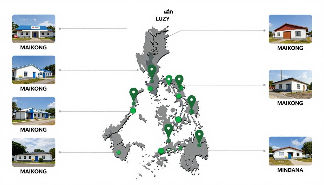map showing MAIKONG pellet machine installations across Philippine regions map showing MAIKONG pellet machine installations across Philippine regions